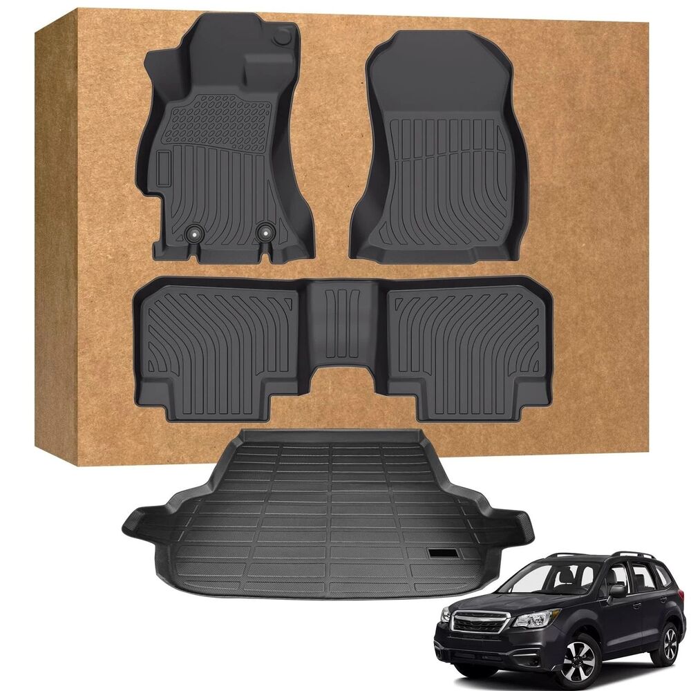 Floor Mats for Subaru Forester 2014-2018, TPE Waterproof Non-Slip All Weather...